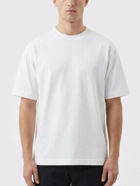 Abercrombie & Fitch Mens Medium White Premium Essentials Heavyweight 100% Cotton